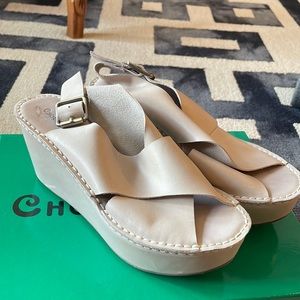 Chocolat blu wedge sandals